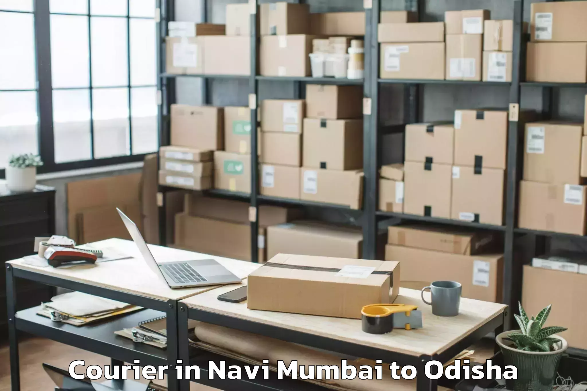 Top Navi Mumbai to Karanjia Courier Available